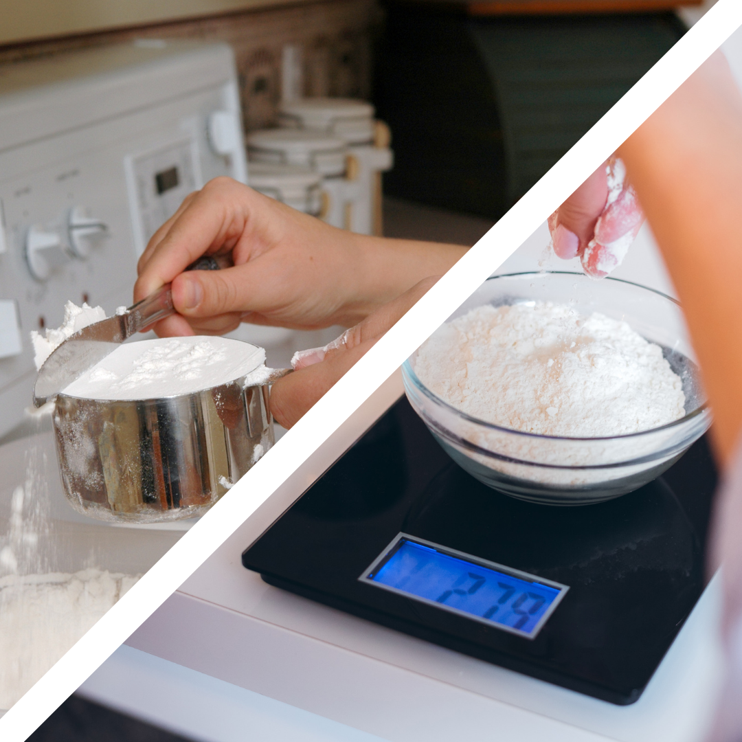 Measuring Cups vs. Scales...are they equal?